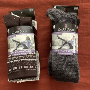 Cuddl Duds socks women’s size 4-10 shoe size, 12 pair, total retail $96